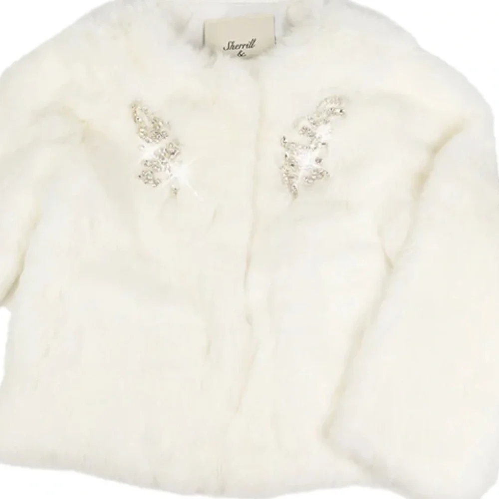184. NWT WOMENS SHERRILL & BROS. PHOEBE M GENUINE RABBIT FUR JACKET - Picture 4 of 5